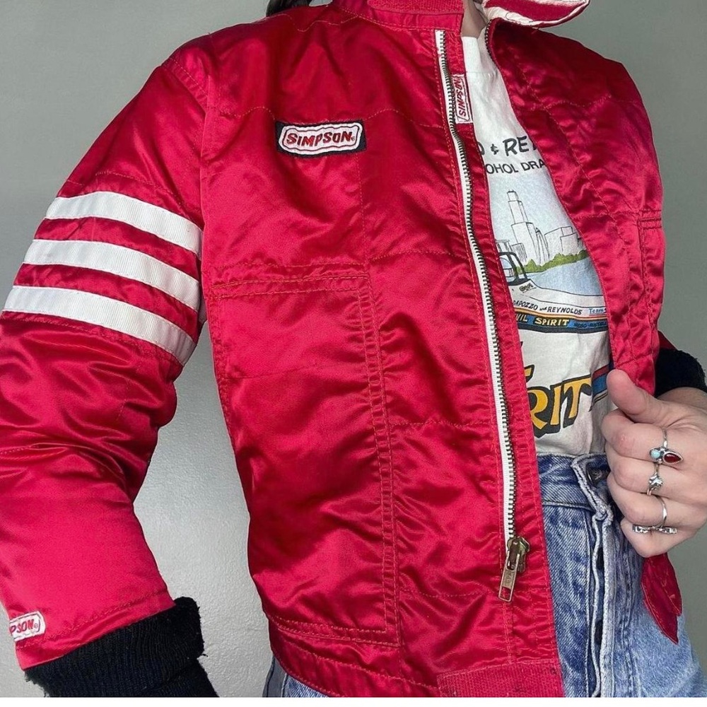 Vintage Simpson Red Racing Jacket - Picture 2 of 5